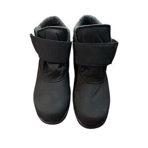 Toe Warmer's Women Waterproof Boot Black Outdoors Winter sz 8 Snow Ankle booties